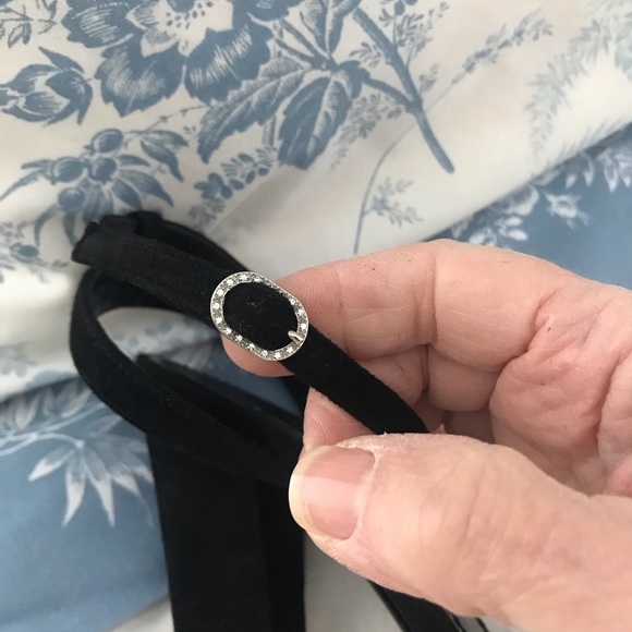 MINT! Ralph Lauren Purple Label Kabria Black Suede Heel - Picture 4 of 14